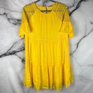 Gianni Bini Yellow Babydoll Dress